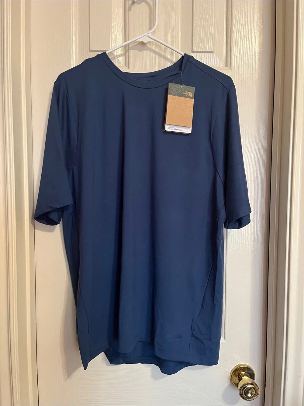 The North Face Dune Sky Crew Shirt Men’s Large Shady Blue Performance Tee NWT